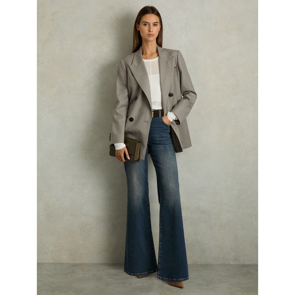 NWT REISS Darla Wool Oversized Double-Breasted Blazer / Sizes 8 & 10 / MSRP $500